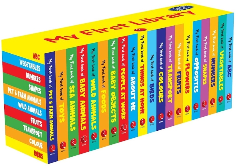 Aper&ccedil;u du contenu_My First Library - Set of 20 Books (Box set) - Kids Learning Board books