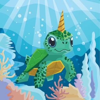 Aper&ccedil;u du contenu 2_My First Paint by Sticker: Unicorn Friends