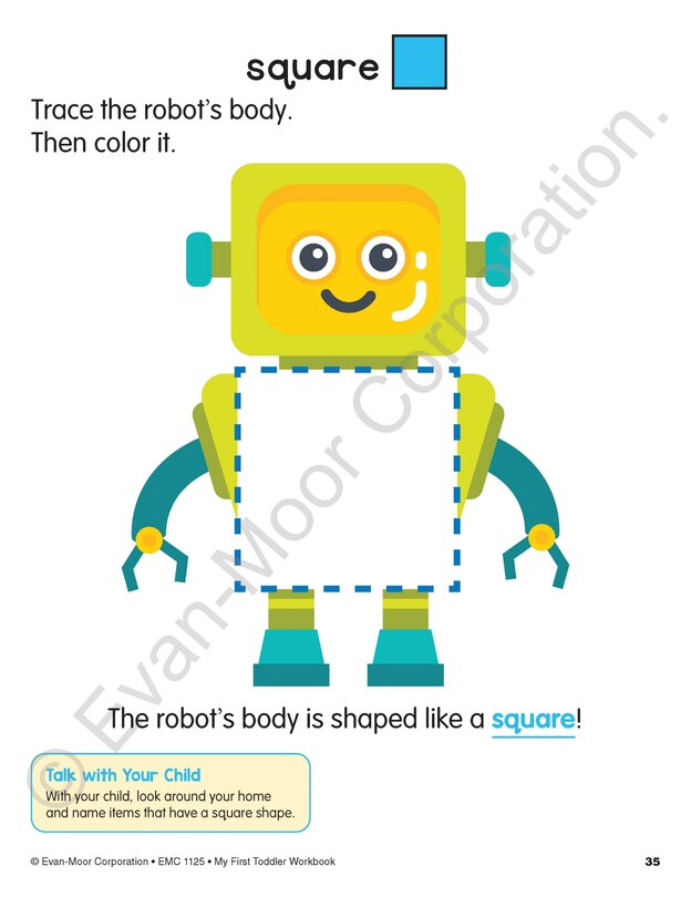 Aperçu du contenu 4_My First Toddler Workbook, Ages 3 - 5