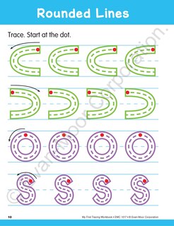 Aperçu du contenu_My First Tracing Workbook, Ages 3 - 5