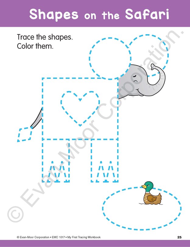 Aperçu du contenu 2_My First Tracing Workbook, Ages 3 - 5