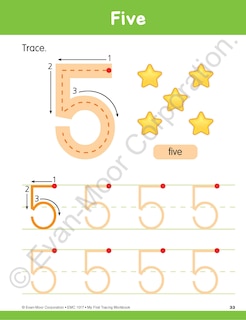 Aperçu du contenu 3_My First Tracing Workbook, Ages 3 - 5