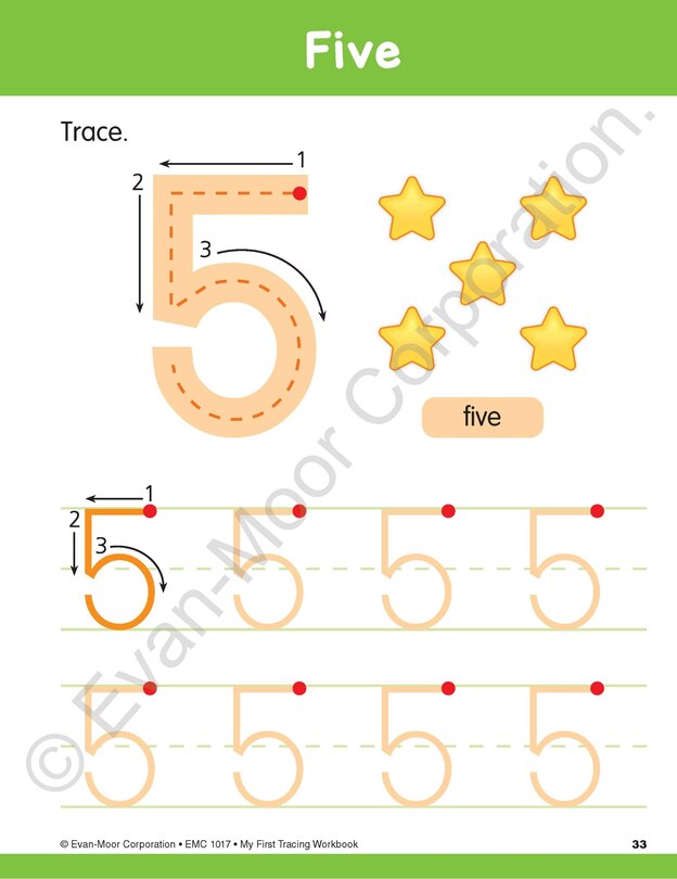 Aperçu du contenu 3_My First Tracing Workbook, Ages 3 - 5