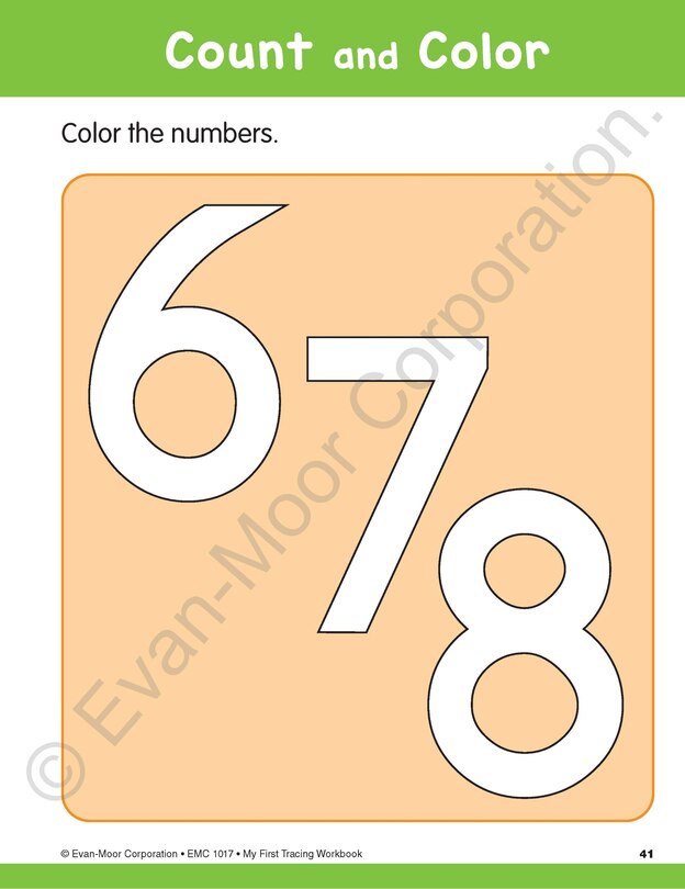 Aperçu du contenu 4_My First Tracing Workbook, Ages 3 - 5