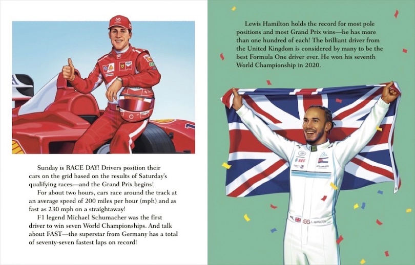 Aper&ccedil;u du contenu_My Little Golden Book About Formula One Racing