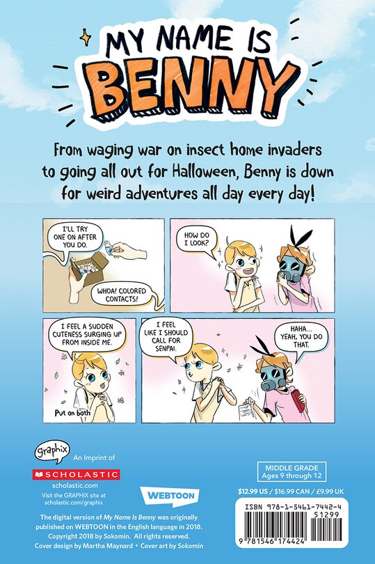 Back cover_My Name is Benny Vol. 1