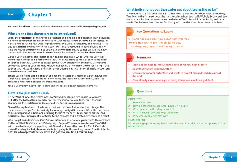 Sample content 2_My Name is Leon AQA GCSE 9-1 English Literature Text Guide