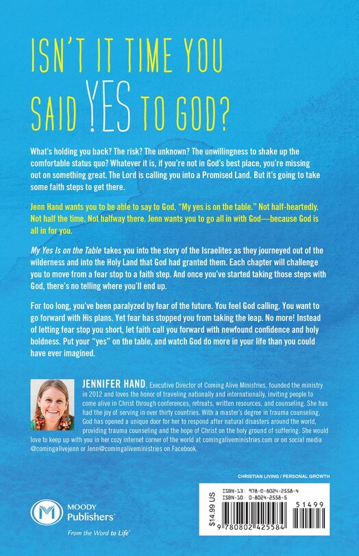 Couverture arri&egrave;re_My Yes Is on the Table