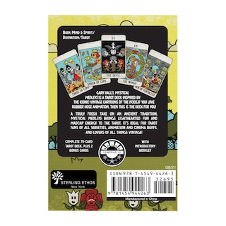 Back cover_Mystical Medleys Vintage Cartoon Tarot Deck
