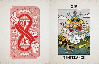 Sample content 3_Mystical Medleys: A Vintage Cartoon Tarot Poster Book