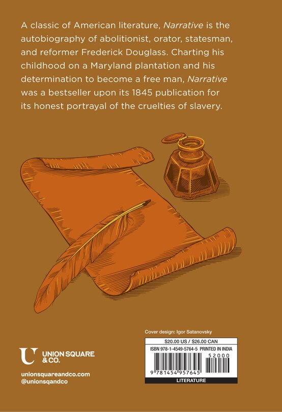 Couverture arrière_Narrative of the Life of Frederick Douglass (Special Edition)