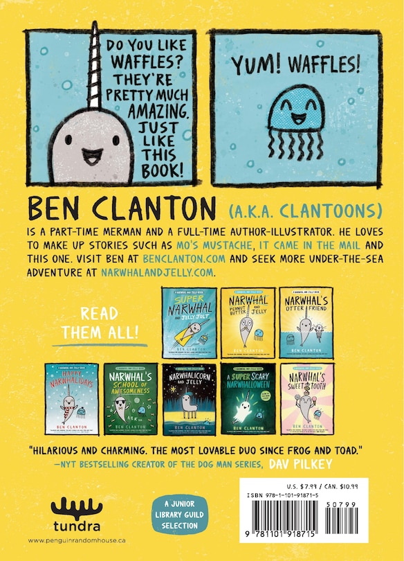 Back cover_Narwhal: Unicorn of the Sea! (A Narwhal and Jelly Book #1)