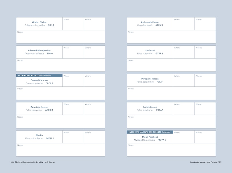 Aperçu du contenu 3_National Geographic Birder's Life List and Journal