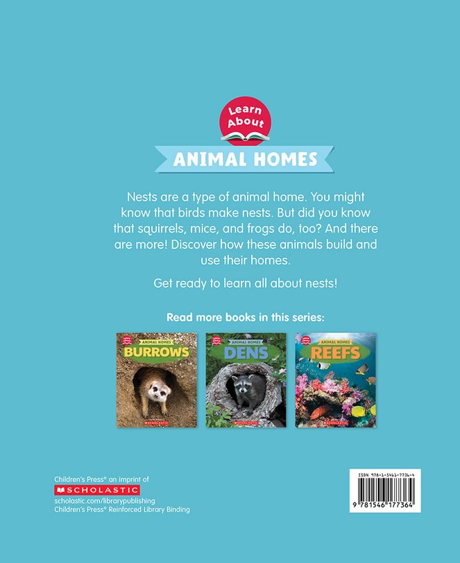 Couverture arrière_Nests (Learn About: Animal Homes)