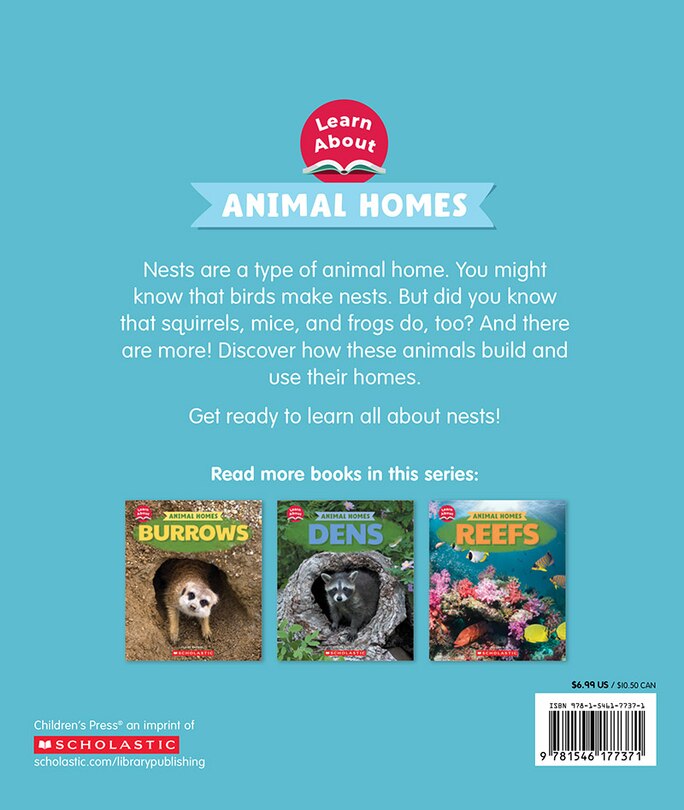 Back cover_Nests (Learn About: Animal Homes)