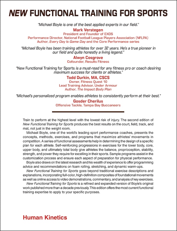 Back cover_New Functional Training For Sports