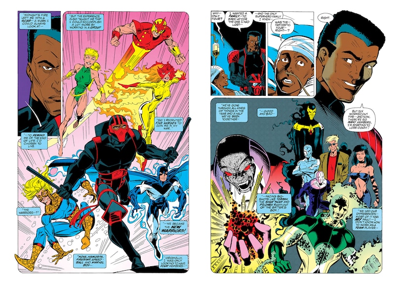 Aperçu du contenu_NEW WARRIORS: NOVA & NIGHT THRASHER OMNIBUS CHRIS MARRINAN COVER