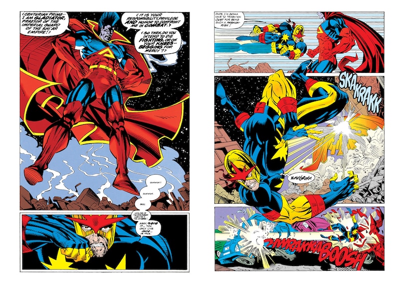 Aperçu du contenu 2_NEW WARRIORS: NOVA & NIGHT THRASHER OMNIBUS CHRIS MARRINAN COVER