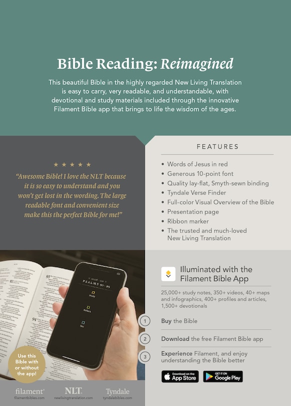 Back cover_NLT Compact Giant Print Bible, Filament Enabled (LeatherLike, Rose Metallic Peony, Red Letter)