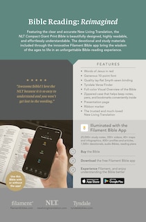 Couverture arrière_NLT Compact Giant Print Zipper Bible, Filament Enabled (Leatherlike, Black Cross, Red Letter)