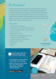 Back cover_NLT Courage for Life Study Bible for Women (Softcover, Filament Enabled)