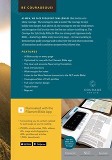 Back cover_NLT Courage for Life Study Bible for Men, Filament Enabled (Hardcover, Indexed)