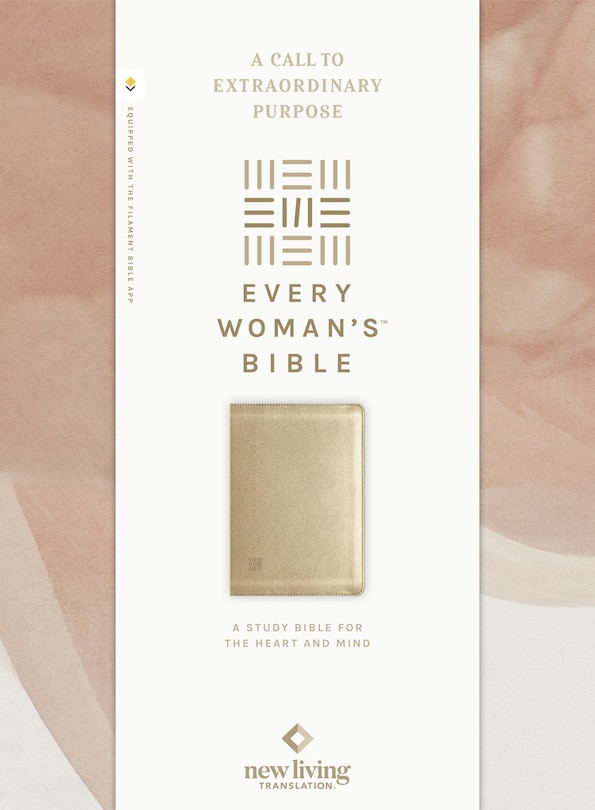 Aperçu du contenu_NLT Every Woman's Bible, Filament Enabled (LeatherLike, Soft Gold, Red Letter)