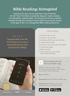 Couverture arrière_NLT Giant Print Bible, Filament Enabled (Leatherlike, Black, Red Letter)