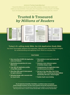 Back cover_Nlt Life Application Study Bible, Third Edition (leatherlike, Dark Brown/brown)