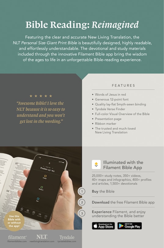 Couverture arrière_NLT Personal Size Giant Print Bible, Filament Enabled (LeatherLike, Black/Onyx, Red Letter)