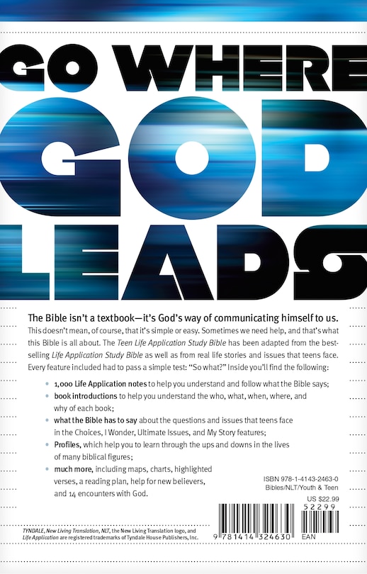 Back cover_Nlt Teen Life Application Study Bible (softcover)