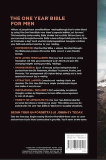 Back cover_NLT The One Year Bible for Men (Softcover)