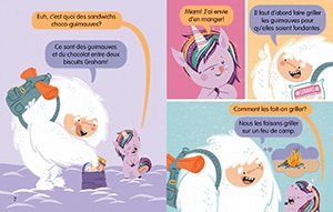 Sample content_Noisette : Licorne et Yeti : N° 9 - Au clair de lune