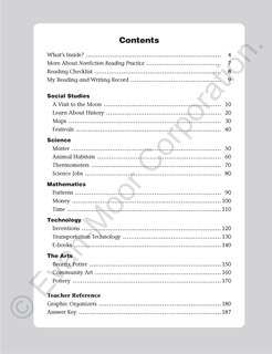 Sample content_Nonfiction Reading Practice, Grade 1 Teacher Resource