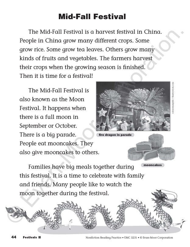 Sample content 3_Nonfiction Reading Practice, Grade 1 Teacher Resource