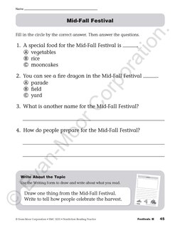 Sample content 4_Nonfiction Reading Practice, Grade 1 Teacher Resource
