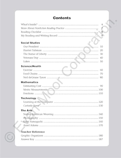 Sample content_Nonfiction Reading Practice, Grade 2 Teacher Resource