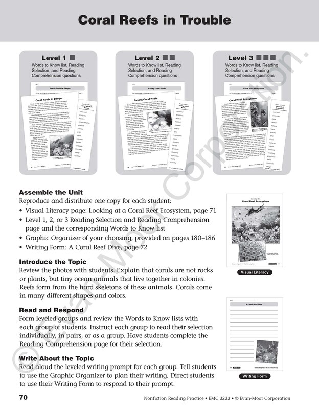 Aperçu du contenu 2_Nonfiction Reading Practice, Grade 3 Teacher Resource