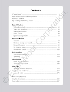 Sample content_Nonfiction Reading Practice, Grade 4 Teacher Resource