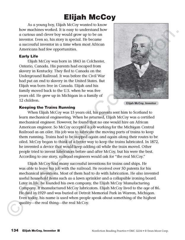 Sample content 4_Nonfiction Reading Practice, Grade 4 Teacher Resource