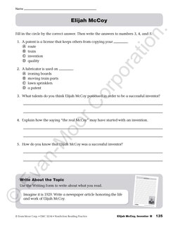 Sample content 5_Nonfiction Reading Practice, Grade 4 Teacher Resource