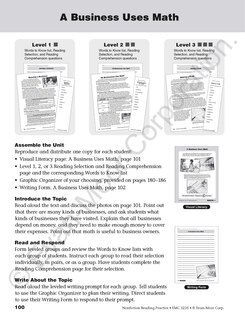 Sample content 2_Nonfiction Reading Practice, Grade 5 Teacher Resource