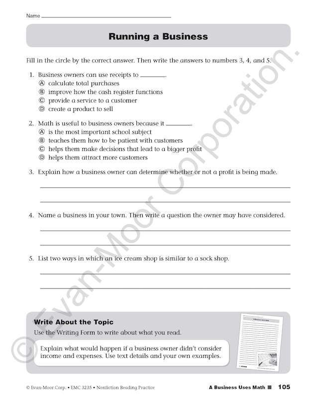 Sample content 4_Nonfiction Reading Practice, Grade 5 Teacher Resource