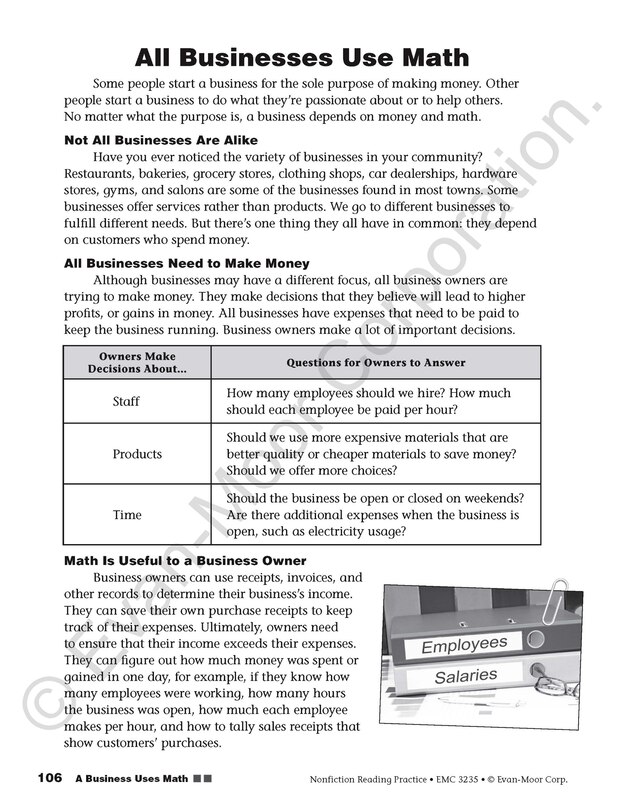 Sample content 5_Nonfiction Reading Practice, Grade 5 Teacher Resource
