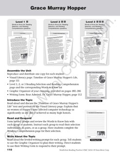 Sample content 2_Nonfiction Reading Practice, Grade 6 Teacher Resource