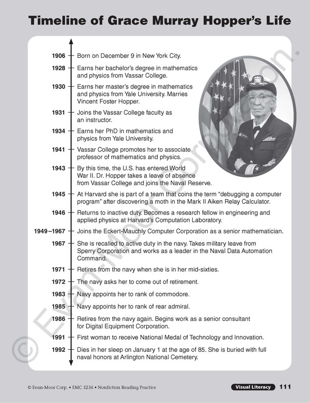 Sample content 3_Nonfiction Reading Practice, Grade 6 Teacher Resource