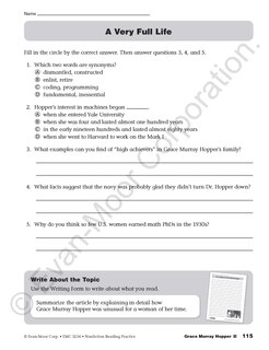 Sample content 5_Nonfiction Reading Practice, Grade 6 Teacher Resource