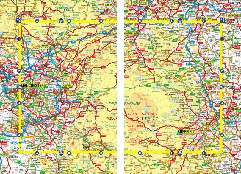Aper&ccedil;u du contenu 2_Northern England A-Z Road Atlas