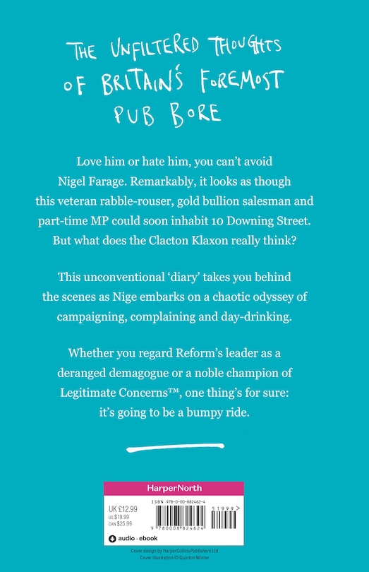 Couverture arri&egrave;re_Not the Secret Diary of Nigel Farage Aged 61&frac34;