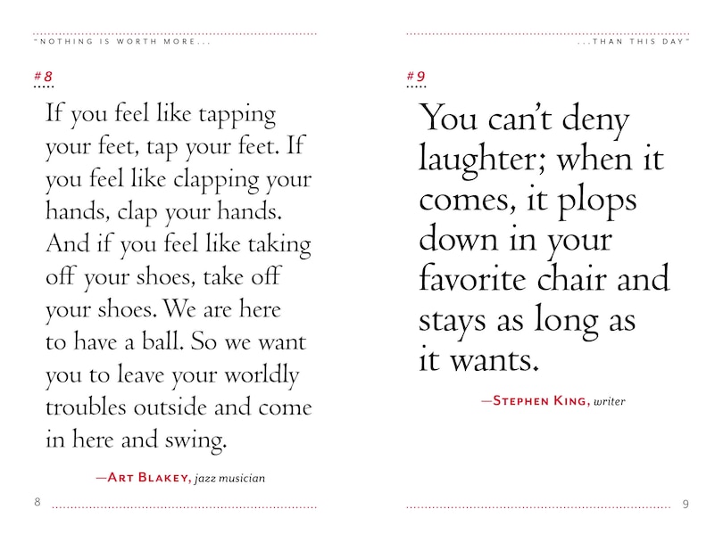 Aper&ccedil;u du contenu 3_Nothing Is Worth More Than This Day.